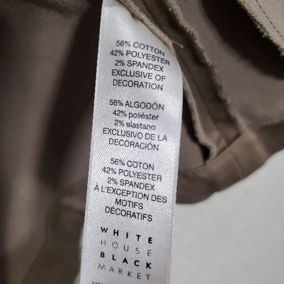 Women's White House Black Market Military Shoulder Front Zip Jacket Size 4 - Picture 15 of 16